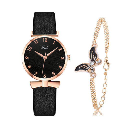 Personalized Color Fashion Quartz Watch and Women's Bracelet