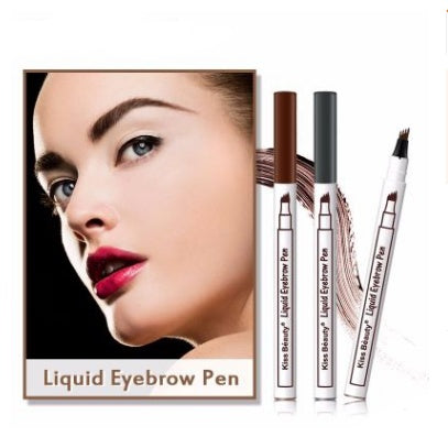 Waterproof Natural Eyebrow Pen Four-claw, Tint Fork Tip, And Tattoo Pencil
