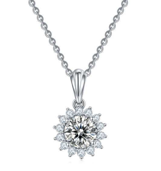 Silver Necklace Earring Bracelet Three Piece Set