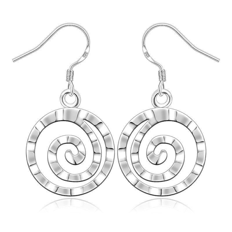 Round And Threaded Earrings