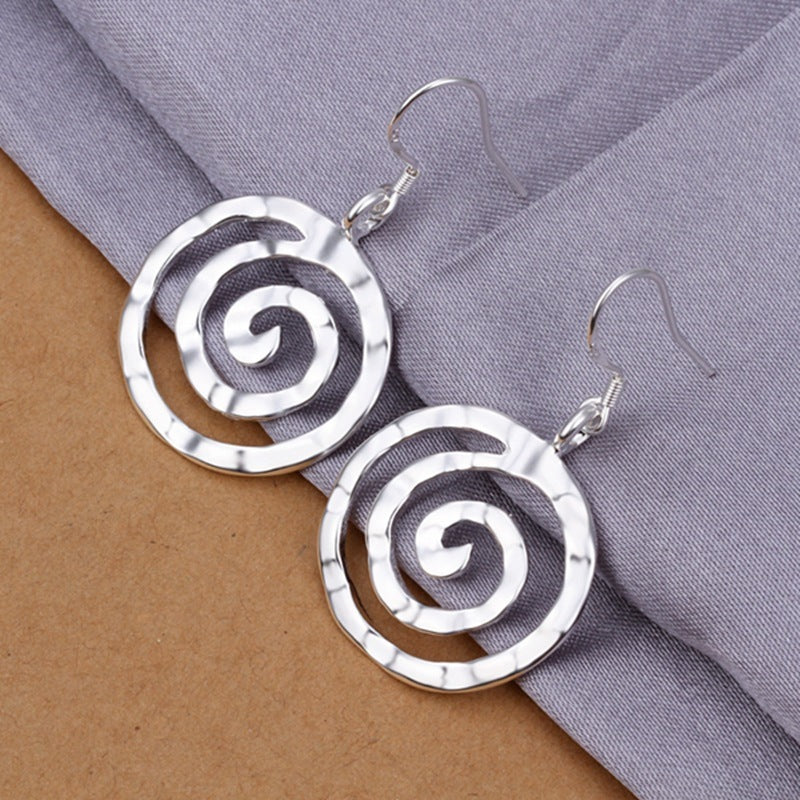 Round And Threaded Earrings