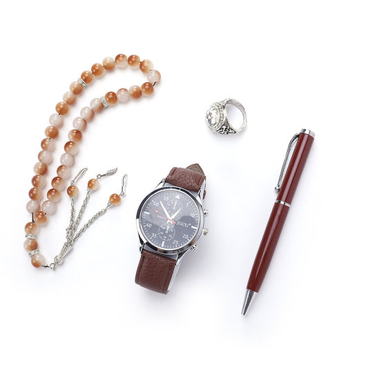 Ring Rosary Quartz Watch And Pen Boutique Gift Set