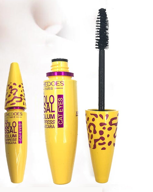 Growth Mascara Leopard-Shaped Yellow Tube Thick Curling Waterproof Mascara