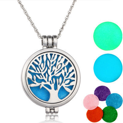Luminous Life Tree Phase Box Aromatherapy Luminous Fragrance Necklace