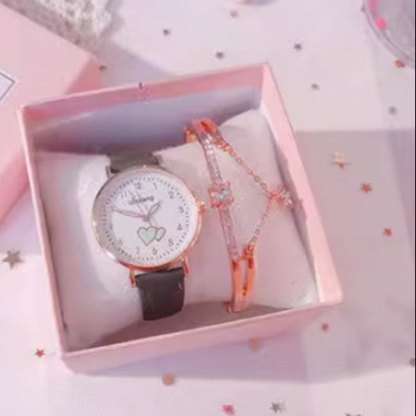Simple Luminous Children's Watch and Bracelet Set