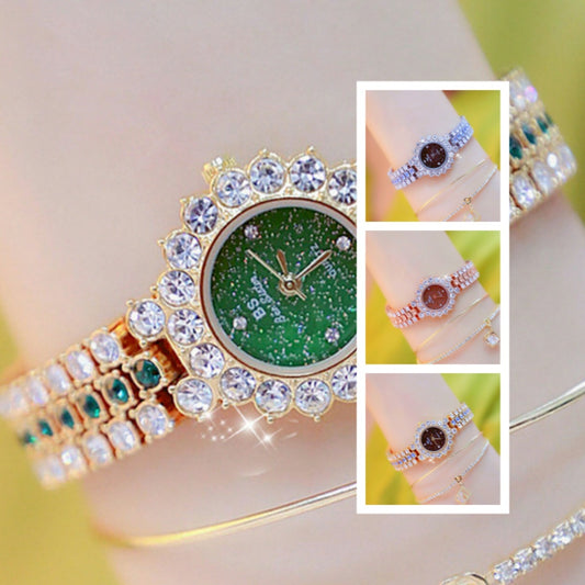 Women;s Multicolor Fashion Luxury Bracelet Quartz Watch