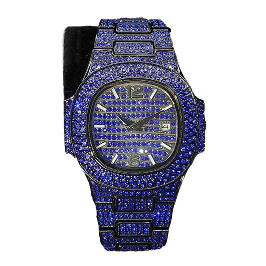 Fashion Full Diamond Rap Hip Hop Watch