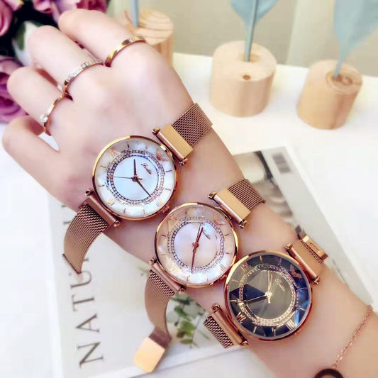 Women's Waterproof Magnetic Mesh Watch