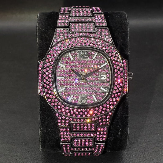 Fashion Full Diamond Rap Hip Hop Watch