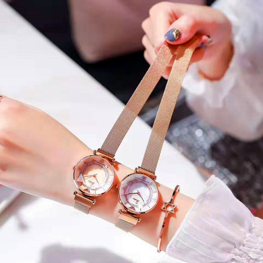 Women's Waterproof Magnetic Mesh Watch