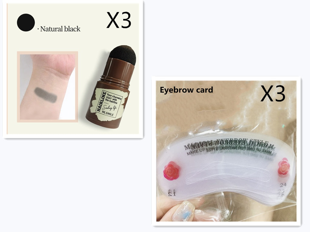 Brow Stamp Shaping Kit Eyebrow Waterproof Long Lasting Natural Shape Brow Contouring Stick Makeup Eyebrow Shadow