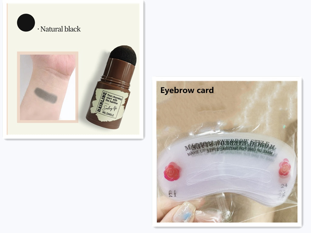 Brow Stamp Shaping Kit Eyebrow Waterproof Long Lasting Natural Shape Brow Contouring Stick Makeup Eyebrow Shadow