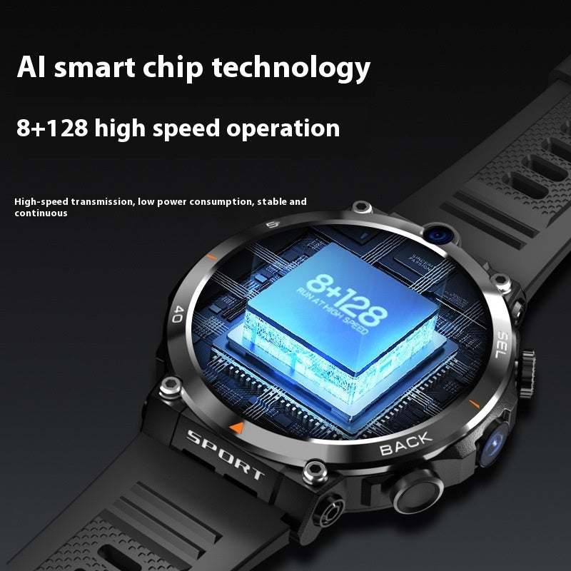 Multi-function Dual Camera Sports Smart Phone Watch