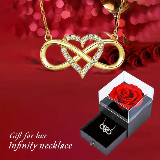 Infinity Love Heart Necklace
