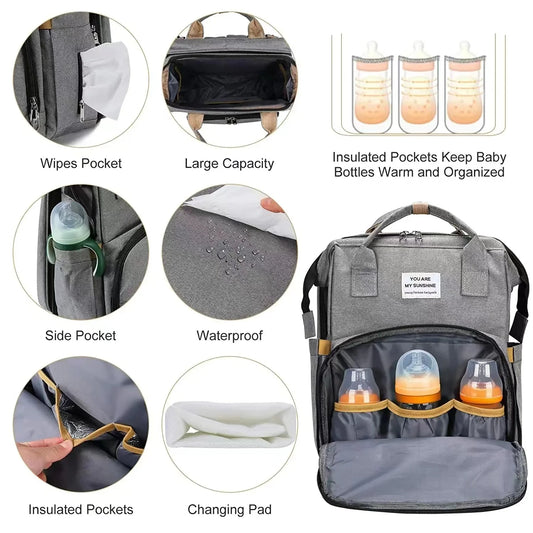 Mommy's Magic Foldable Backpack With Changing Station