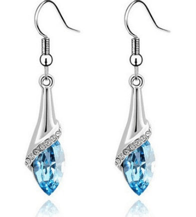New Angel Elf Earrings Necklace Bracelet Three-piece Austria Crystal Jewelry Set