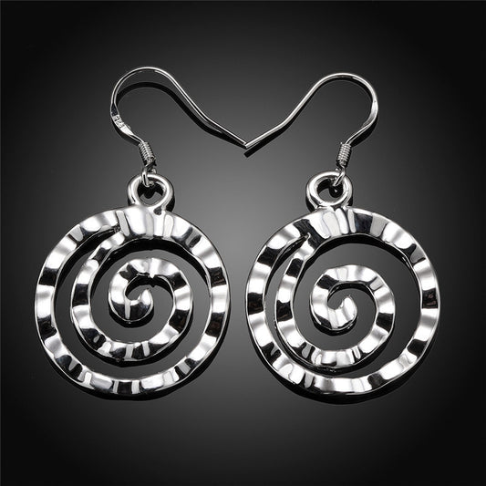 Round And Threaded Earrings