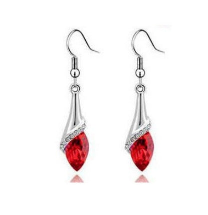 New Angel Elf Earrings Necklace Bracelet Three-piece Austria Crystal Jewelry Set