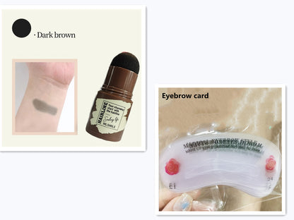 Brow Stamp Shaping Kit Eyebrow Waterproof Long Lasting Natural Shape Brow Contouring Stick Makeup Eyebrow Shadow
