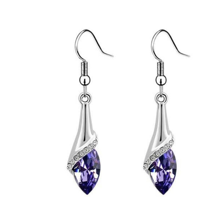 New Angel Elf Earrings Necklace Bracelet Three-piece Austria Crystal Jewelry Set