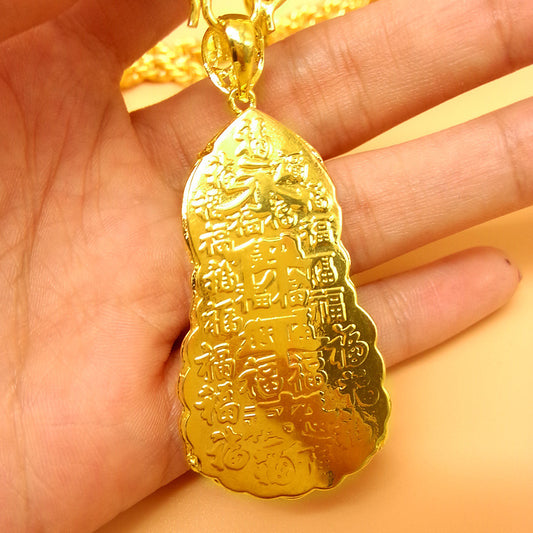 Hemp Rope Gold Necklace