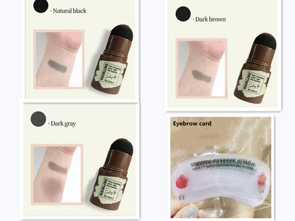 Brow Stamp Shaping Kit Eyebrow Waterproof Long Lasting Natural Shape Brow Contouring Stick Makeup Eyebrow Shadow