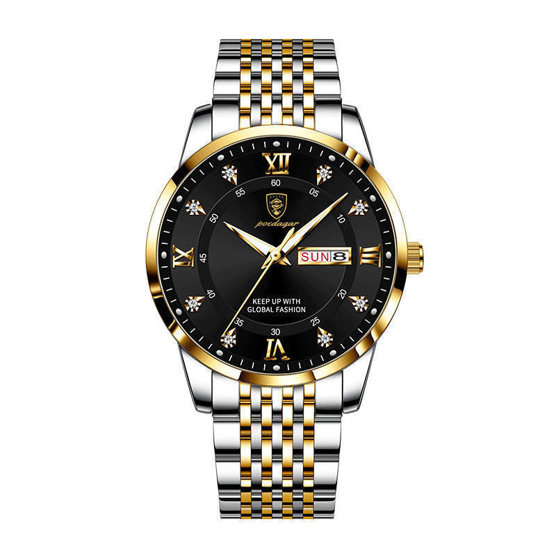 Waterproof Luminous Calendar Quartz Watch