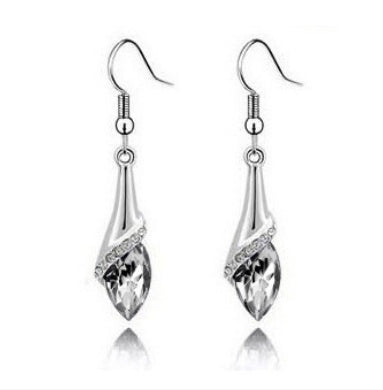 New Angel Elf Earrings Necklace Bracelet Three-piece Austria Crystal Jewelry Set