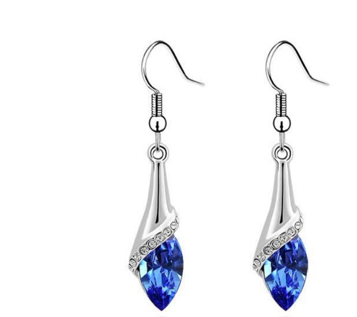 New Angel Elf Earrings Necklace Bracelet Three-piece Austria Crystal Jewelry Set