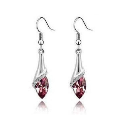 New Angel Elf Earrings Necklace Bracelet Three-piece Austria Crystal Jewelry Set