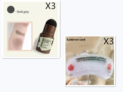 Brow Stamp Shaping Kit Eyebrow Waterproof Long Lasting Natural Shape Brow Contouring Stick Makeup Eyebrow Shadow