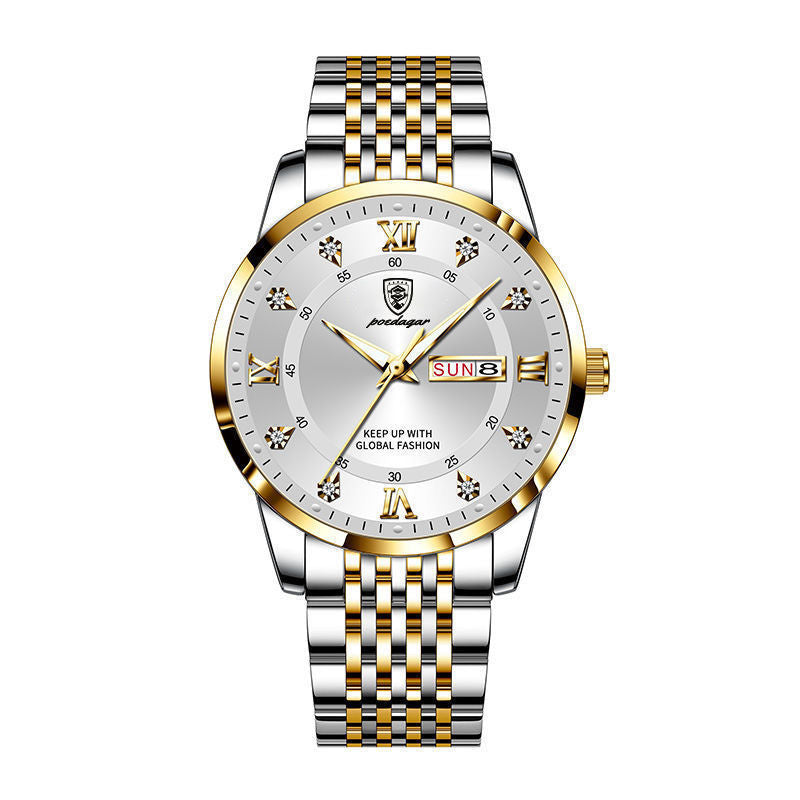 Waterproof Luminous Calendar Quartz Watch