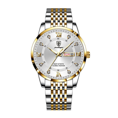Waterproof Luminous Calendar Quartz Watch