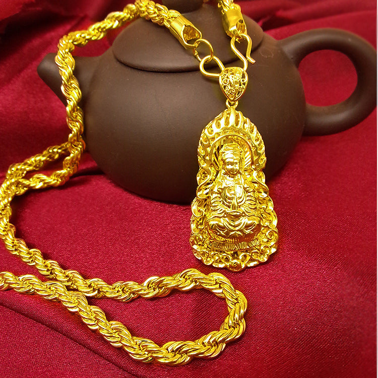 Hemp Rope Gold Necklace