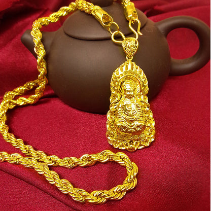 Hemp Rope Gold Necklace