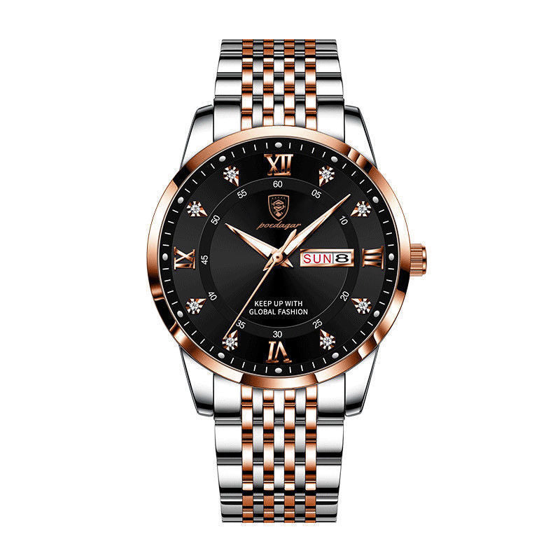 Waterproof Luminous Calendar Quartz Watch