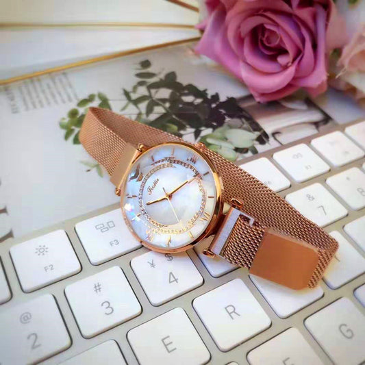 Women's Waterproof Magnetic Mesh Watch
