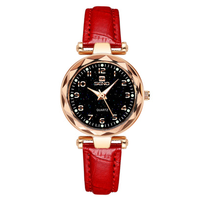 Women's Starry Sky Waterproof Belt Quartz Watch