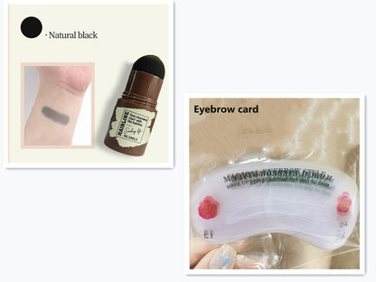 Brow Stamp Shaping Kit Eyebrow Waterproof Long Lasting Natural Shape Brow Contouring Stick Makeup Eyebrow Shadow