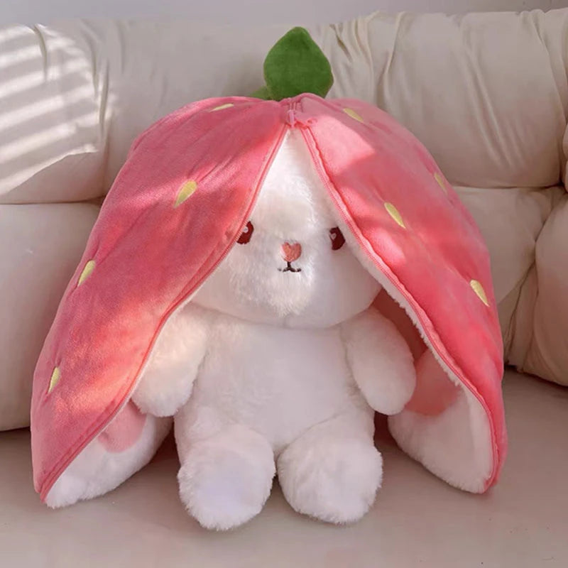 Transforming Bunny Fruit Plush Toy