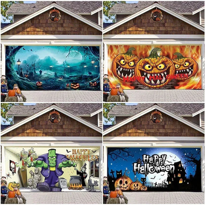 Spooky Garage Door Tapestry