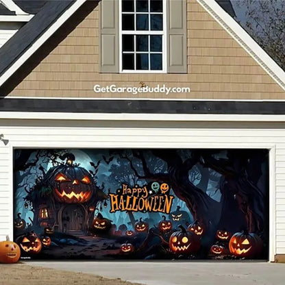 Enchanting Halloween Garage Cloth