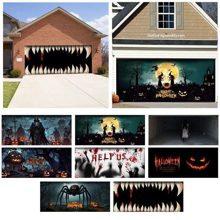 Enchanting Halloween Garage Cloth