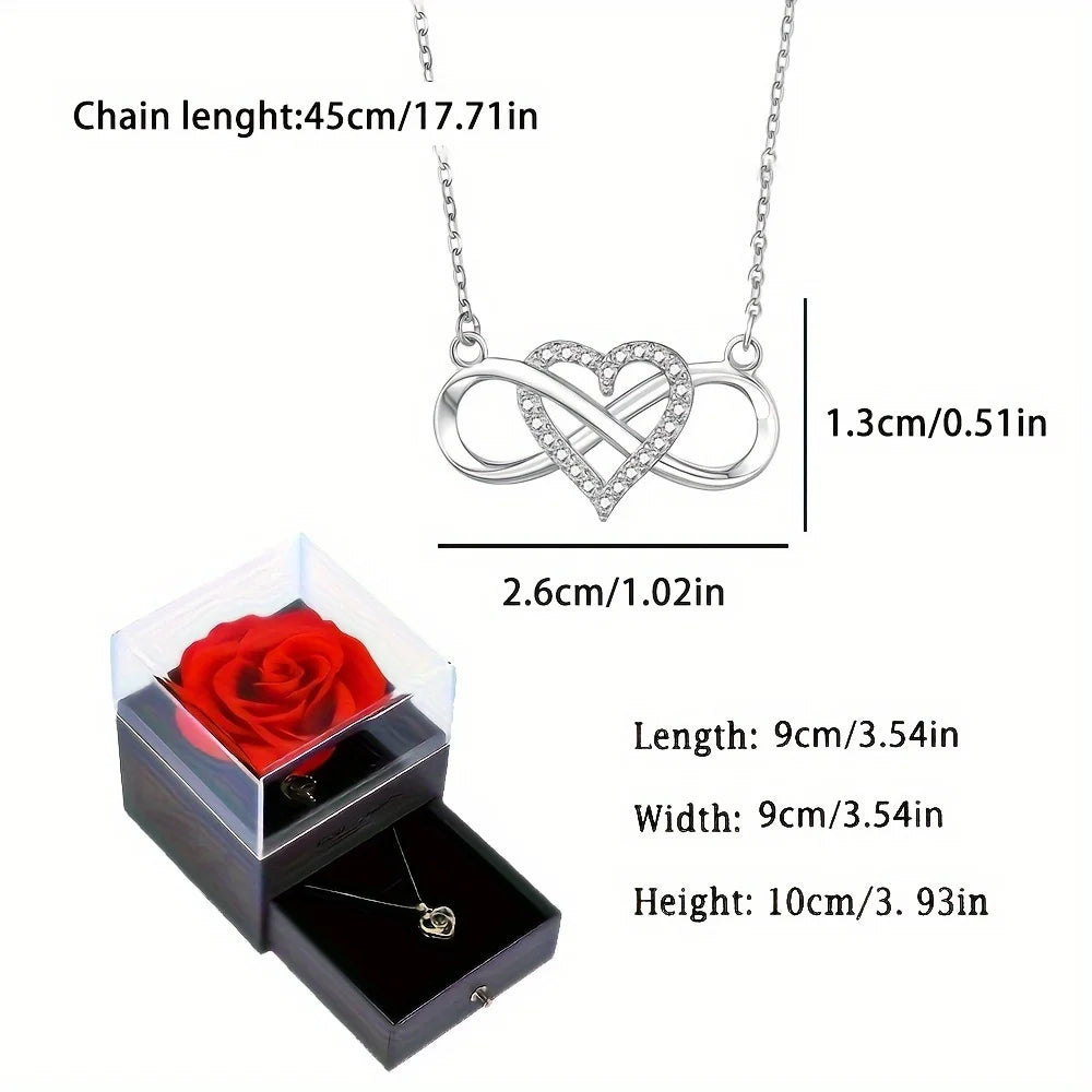 Infinity Love Heart Necklace