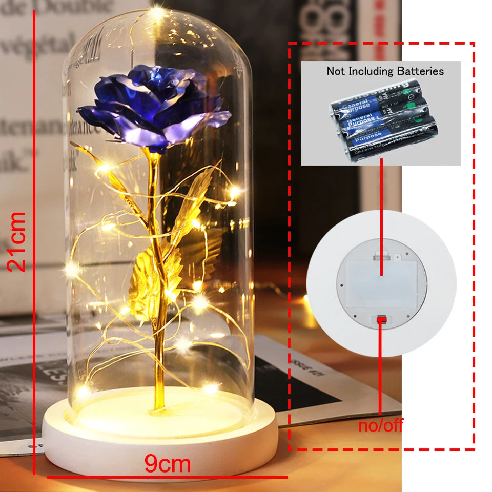 Enchanted Glow Rose Lamp