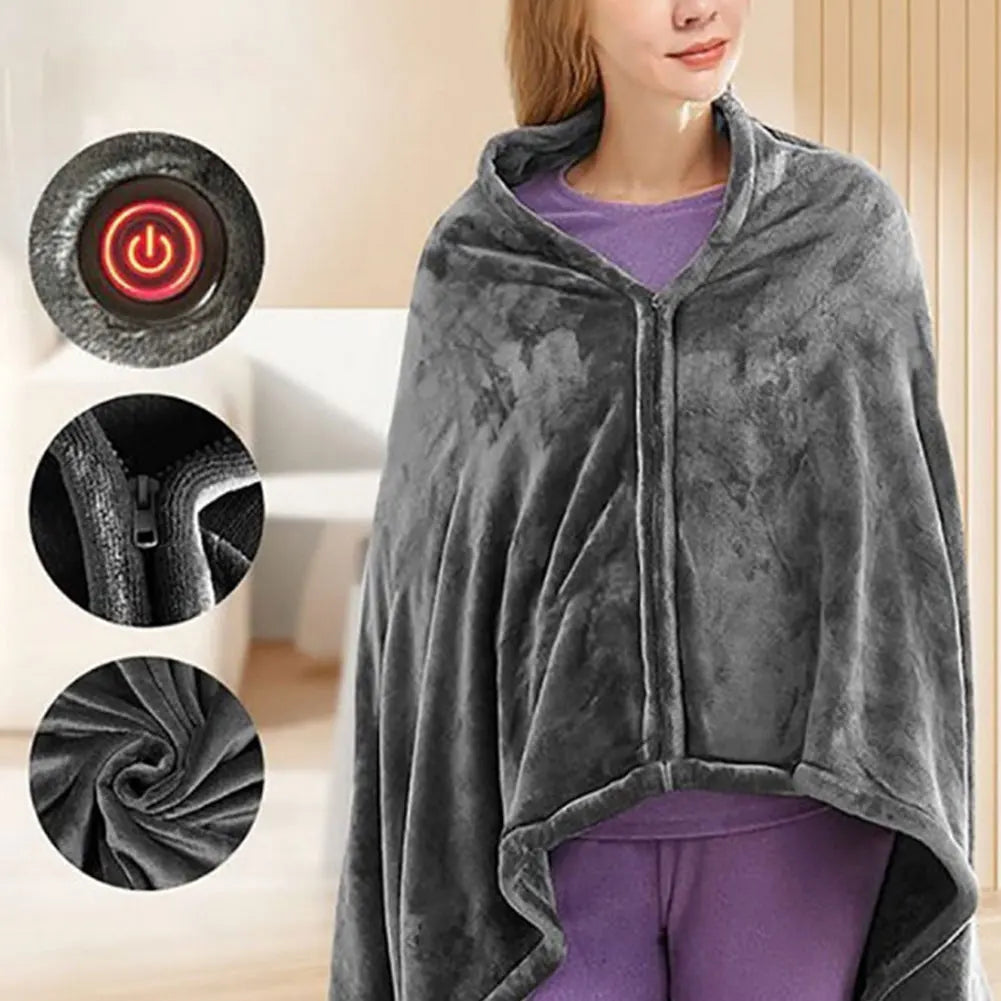 Cozy USB Heated Blanket Shawl