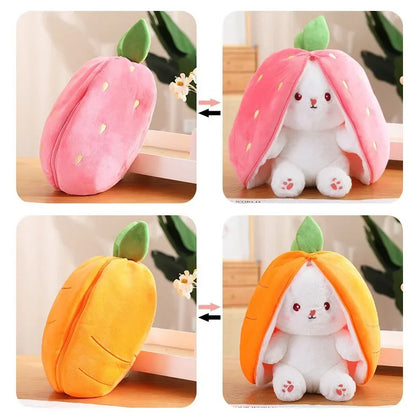 Strawberry Bunny Transform Plush Toy