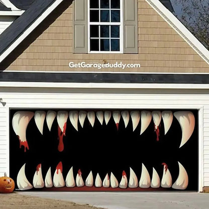 Enchanting Halloween Garage Cloth