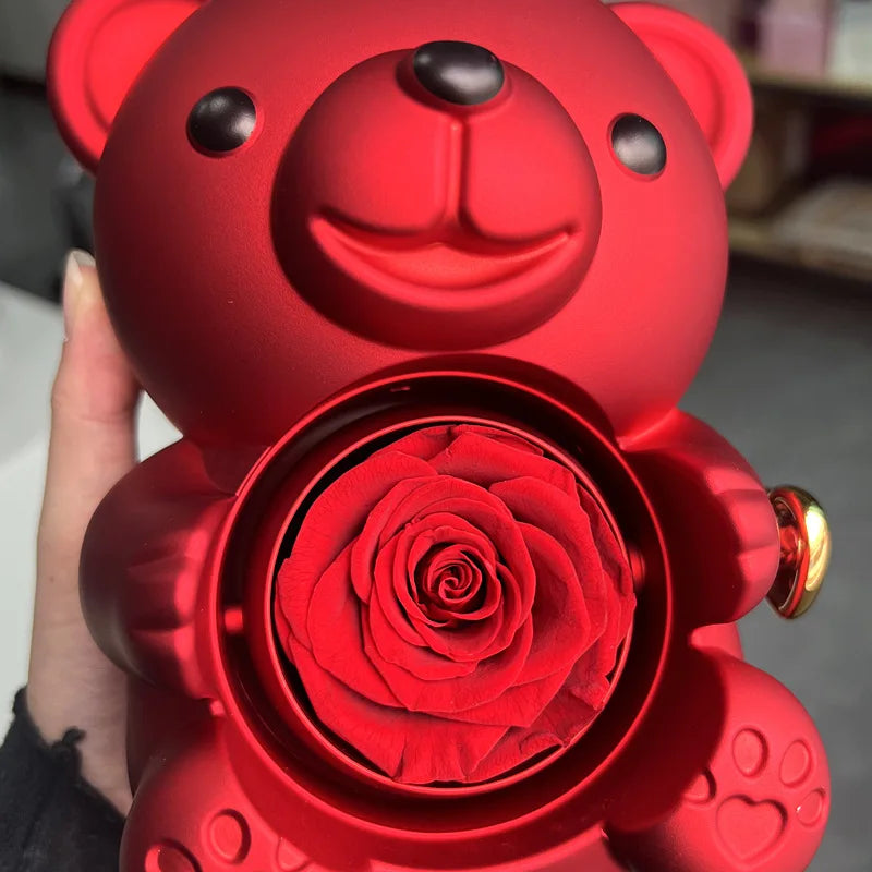 Enchanting Rose Bear Gift Box