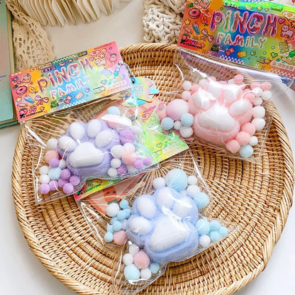 Fuzzy Cat Paw Stress Relief Toy